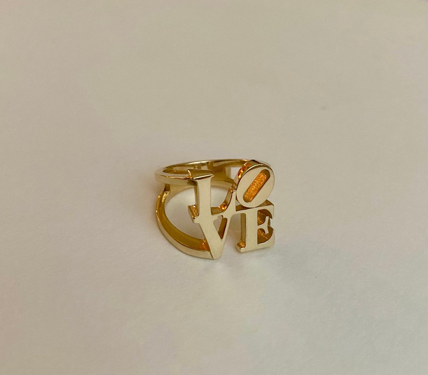 14K Gold LOVE Ring