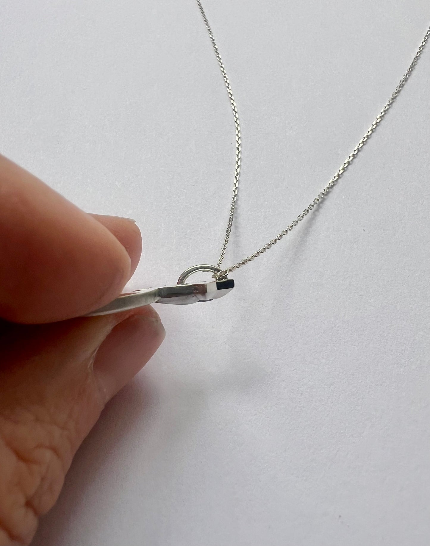 Topaz North Star & Crescent Moon Necklace