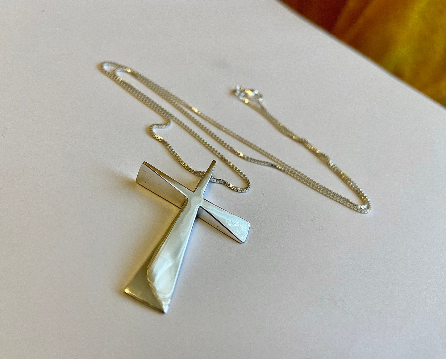 Carpenter’s Cross Handmade Unique Cross & Chain
