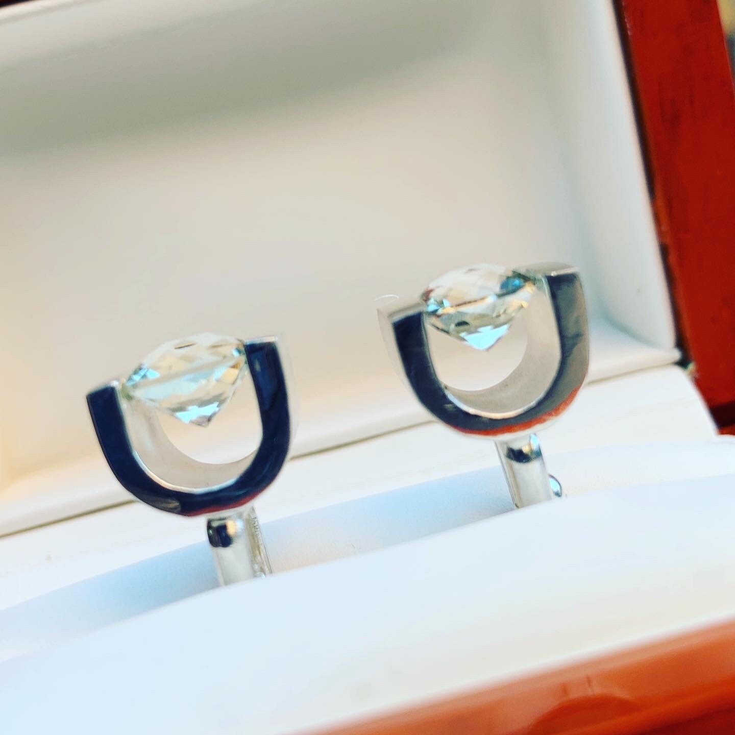 Cuff Links-Green Beryl Cufflinks