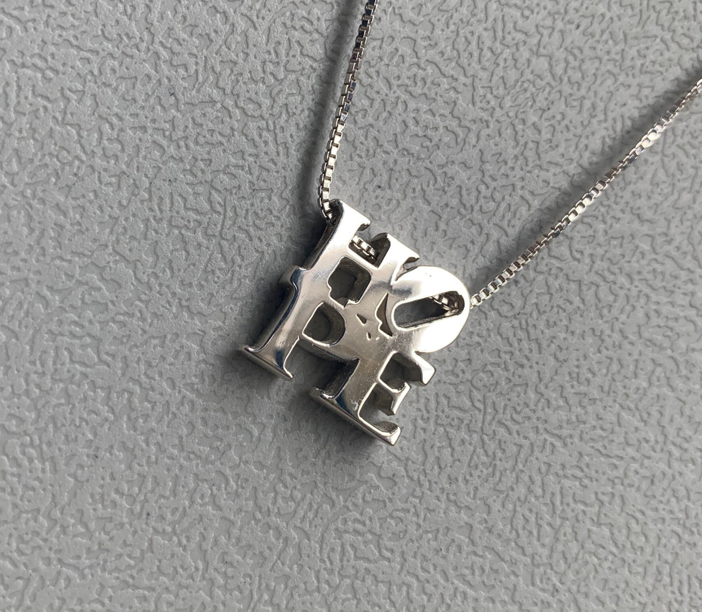 HOPE Pendant in Sterling Silver Hope Necklace