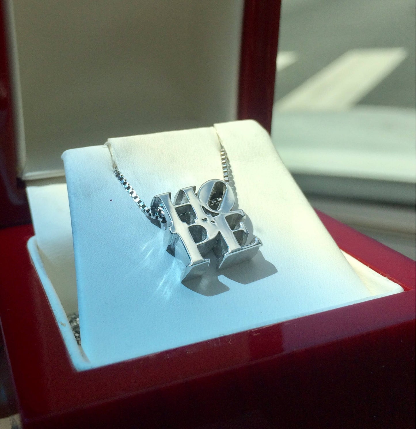 HOPE Pendant in Sterling Silver Hope Necklace