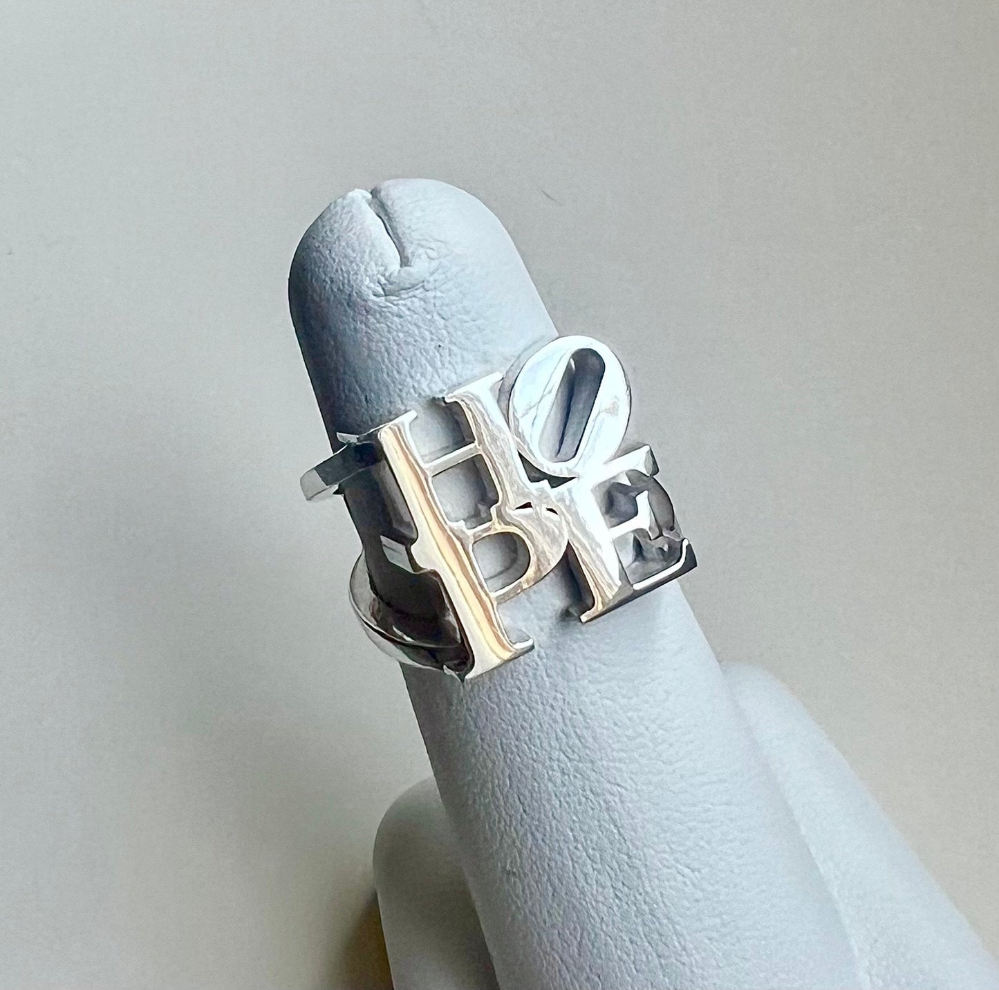 HOPE Ring in Sterling Silver-Handmade Silver Ring