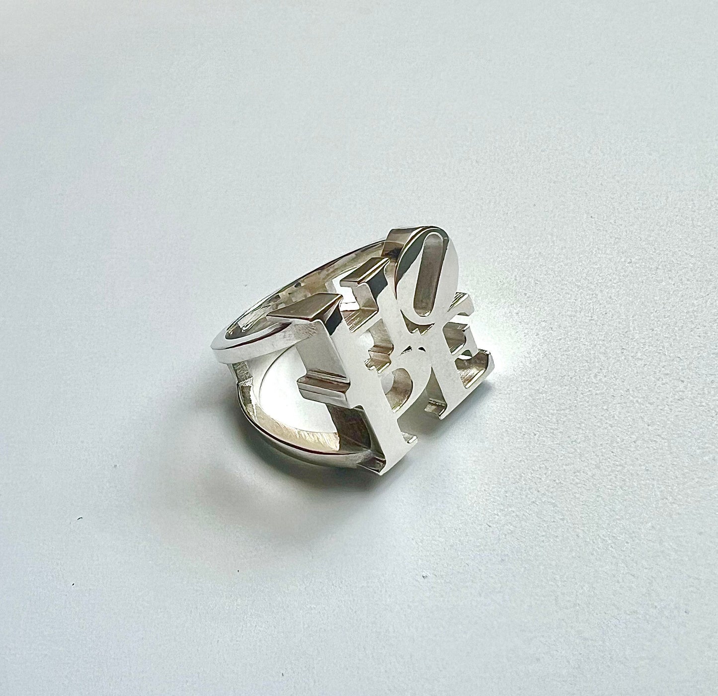 HOPE Ring in Sterling Silver-Handmade Silver Ring