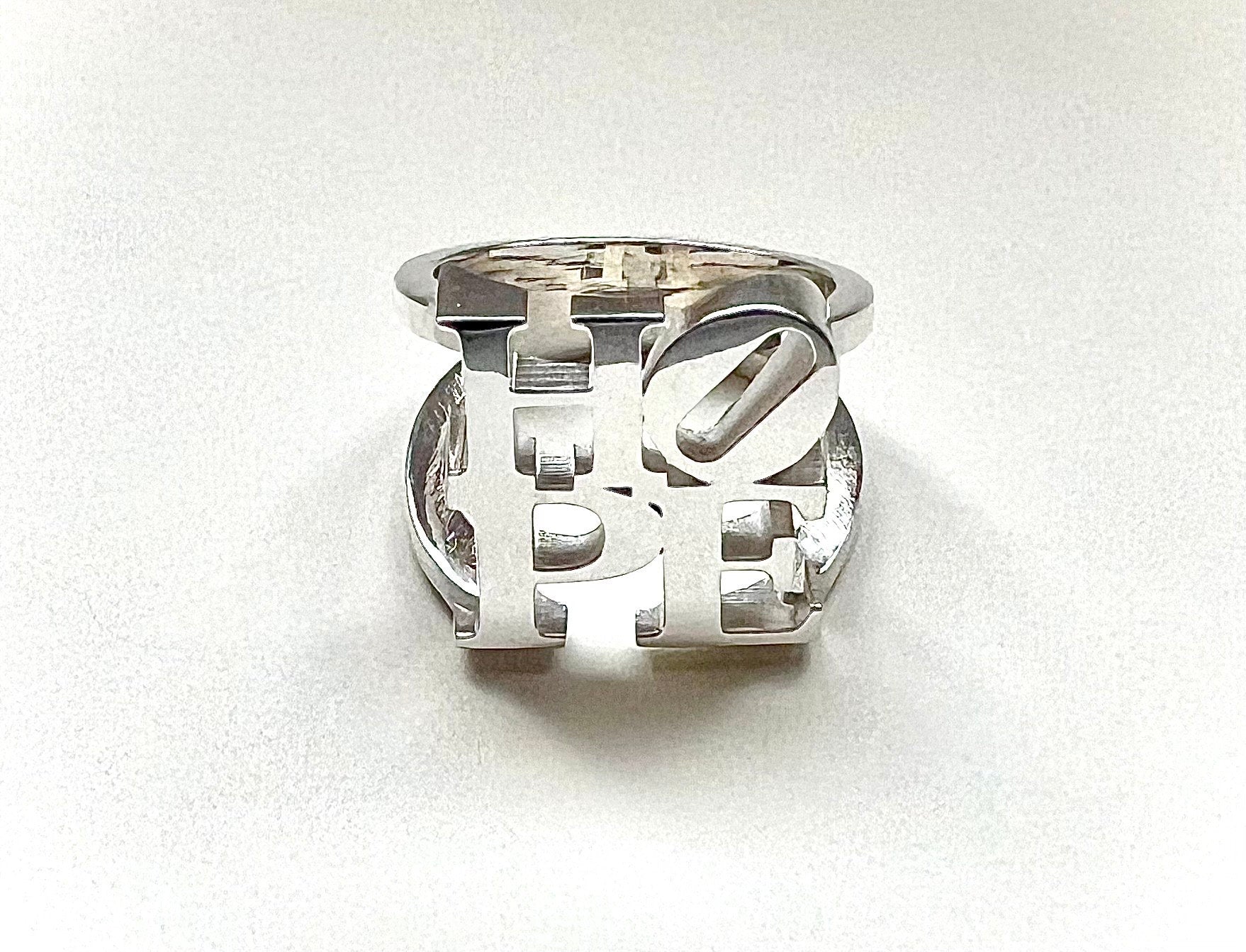 HOPE Ring in Sterling Silver-Handmade Silver Ring