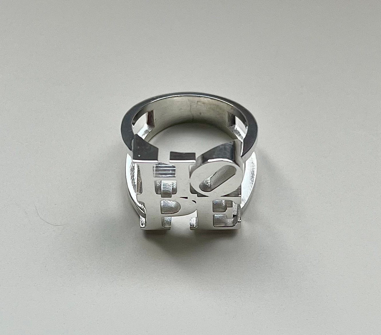 HOPE Ring in Sterling Silver-Handmade Silver Ring