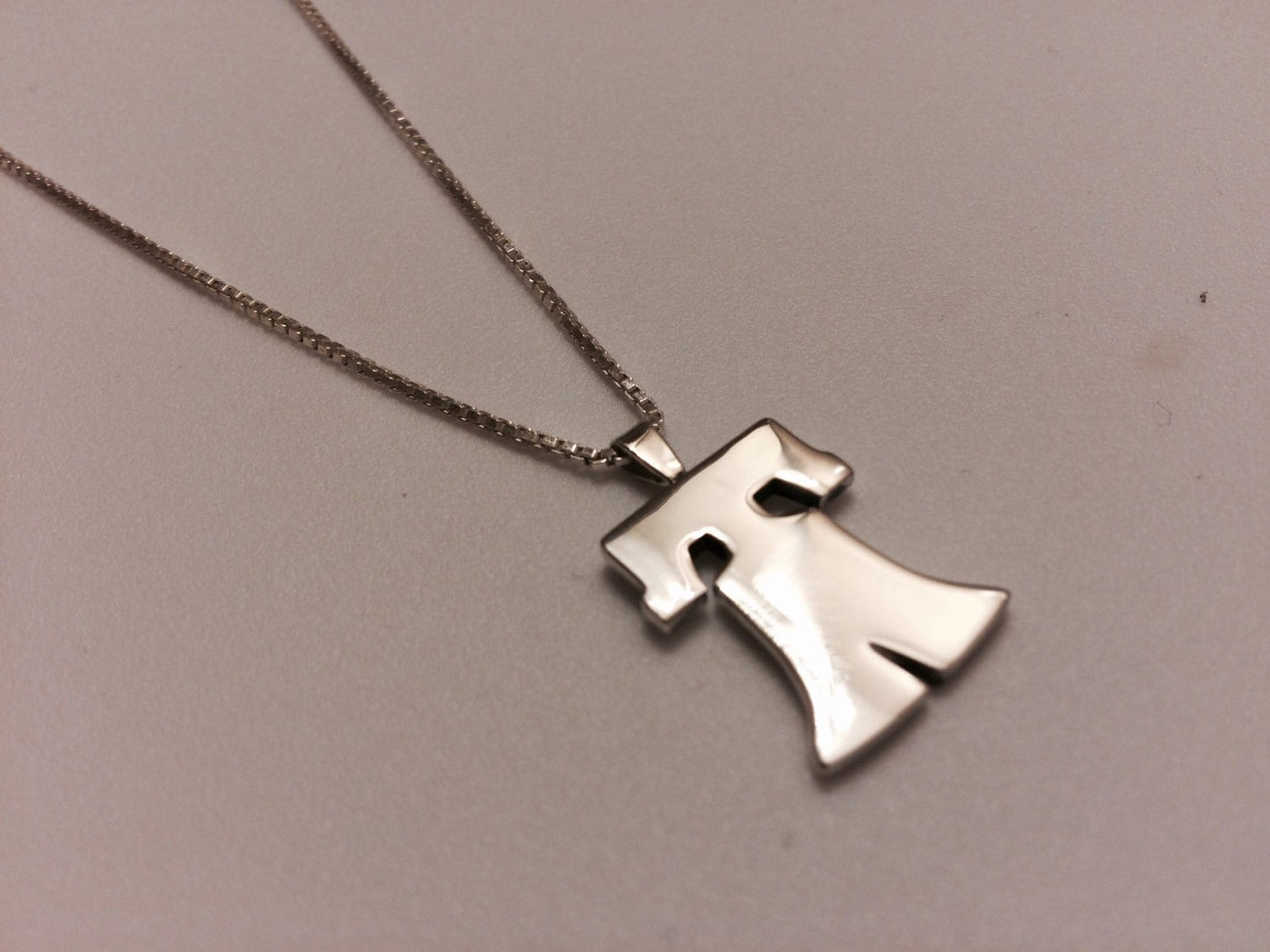 Handmade Sterling Silver Liberty Bell Pendant Necklace