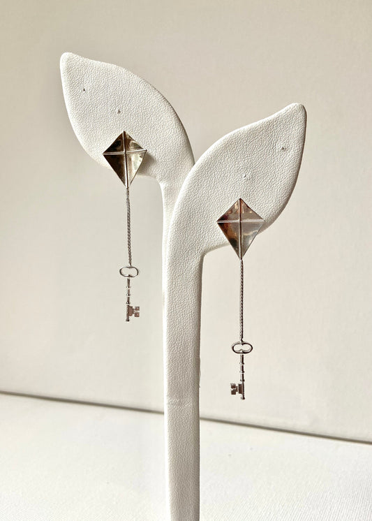 Kite & Key Earrings