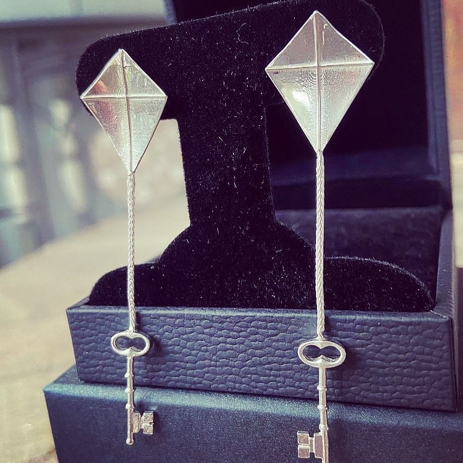 Kite & Key Earrings