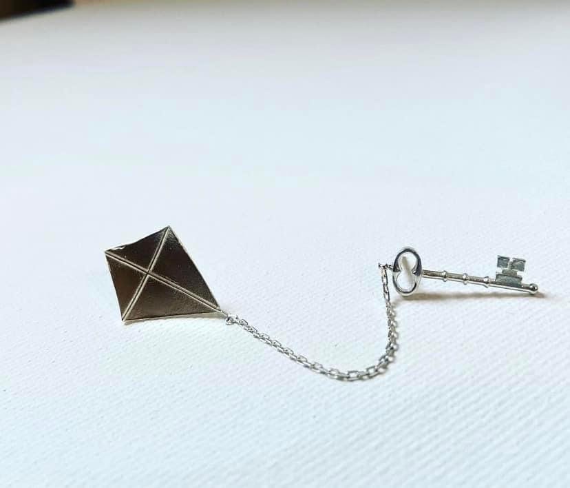 Kite & Key Earrings