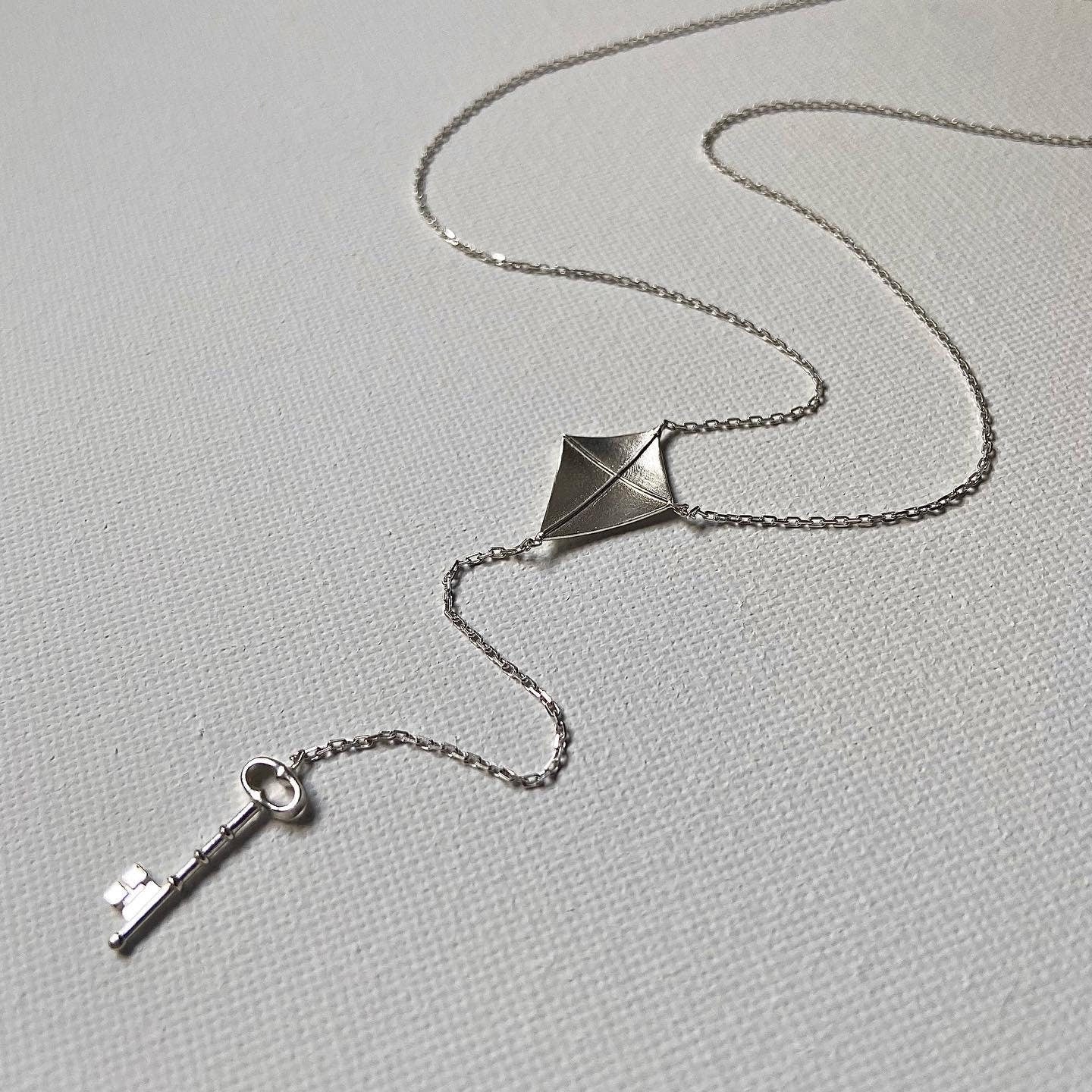 Kite and Key Necklace