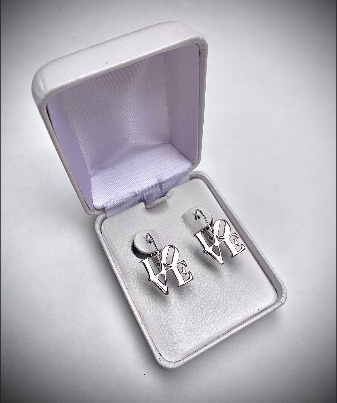 LOVE Earrings in Sterling Silver