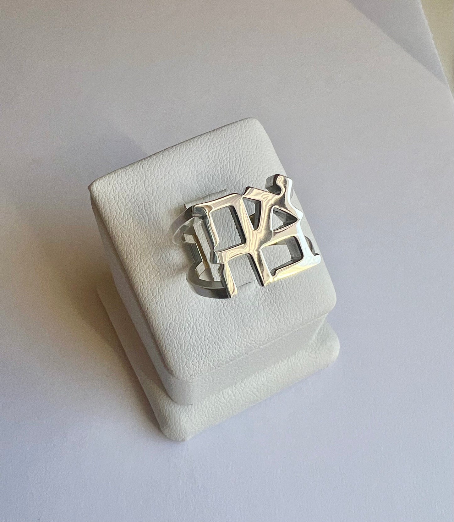 Sterling Silver Ahava Ring, Love Ring
