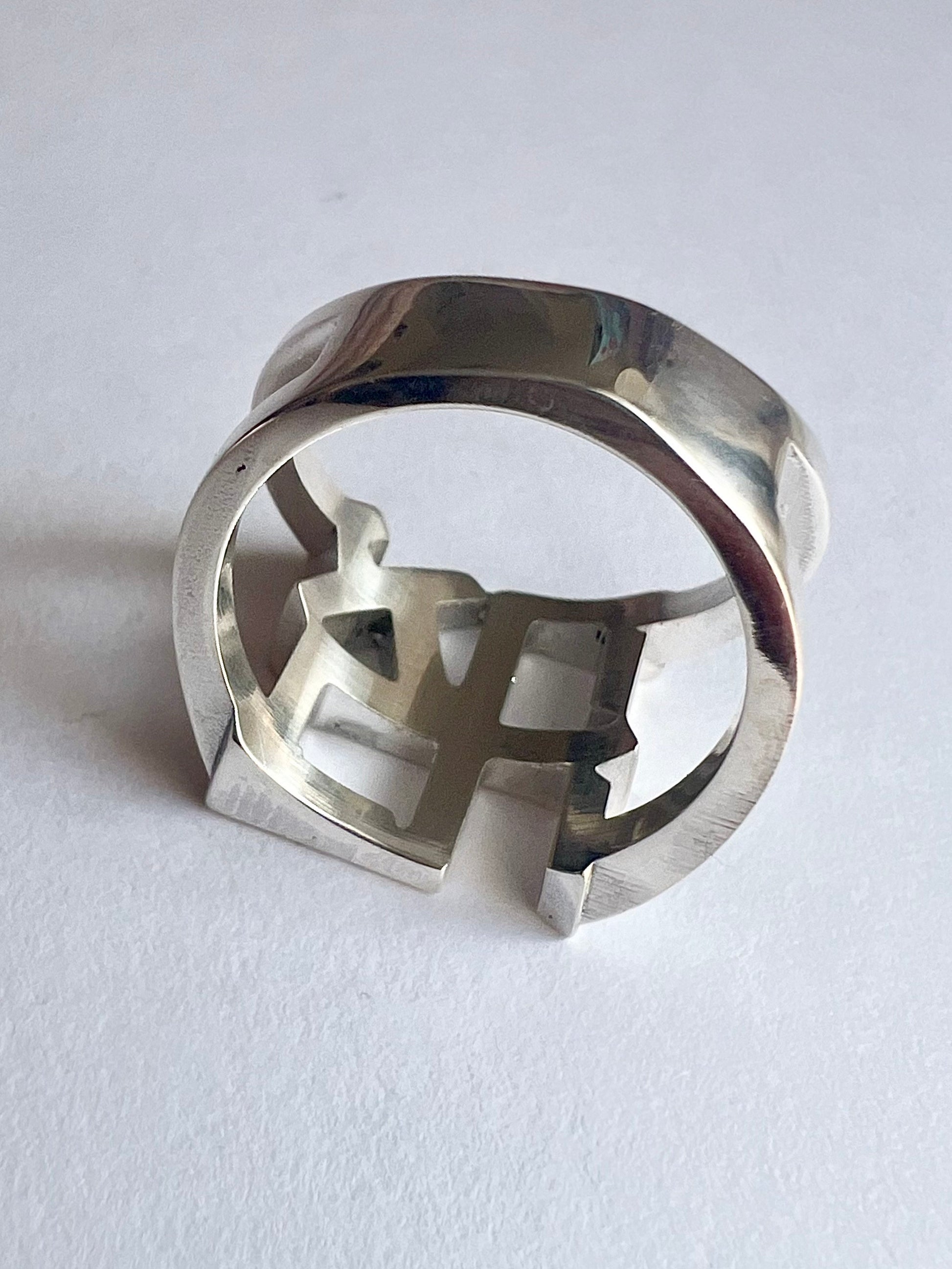 Sterling Silver Ahava Ring, Love Ring